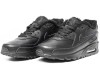 Nike Air Max 90 Running черные кожаные с мехом