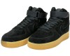 Nike Air Force 1 High замшевые черные